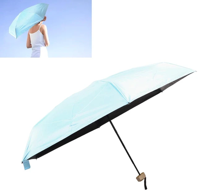 Alt view image 4 of 6 - Walfront Travel Umbrella, 6 Ribs Umbrella Impact Cloth Folding Parasol,