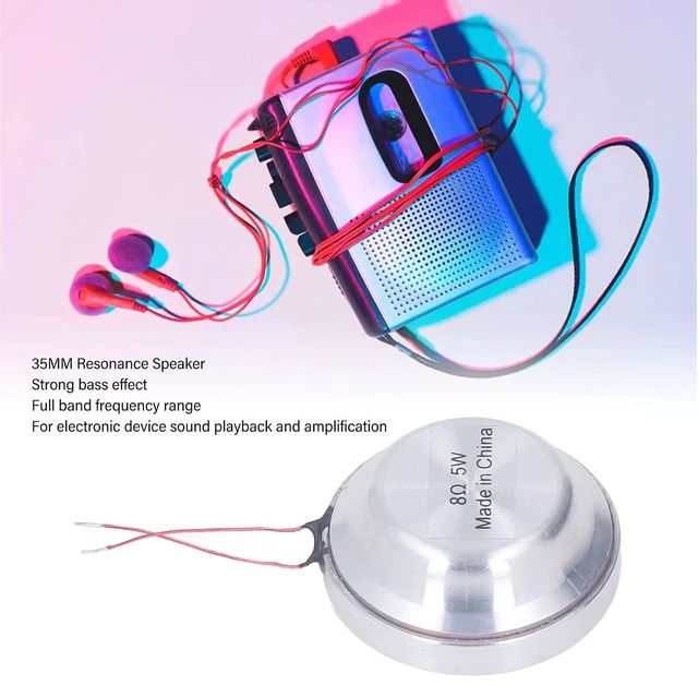 Alt view image 3 of 6 - Walfront Vibration Speaker Round Resonance Speaker 35MM Single Direction Internal Magnetic Type All Frequency Vibration Louderspeaker for Electronic Equipment 85dB (8 5W)