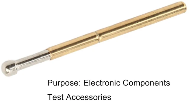 Alt view image 5 of 6 - 100 Pcs Pogo Pins P125D Spring Test Probes Big Round Head Type 2.0mm Diameter Test Tools PCB Testing Pin