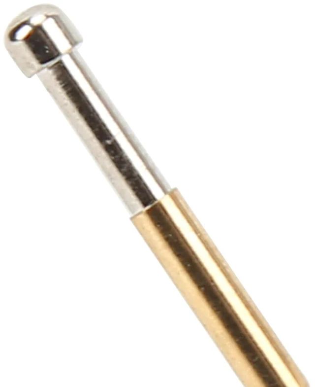 Alt view image 6 of 6 - 100 Pcs Pogo Pins P125D Spring Test Probes Big Round Head Type 2.0mm Diameter Test Tools PCB Testing Pin