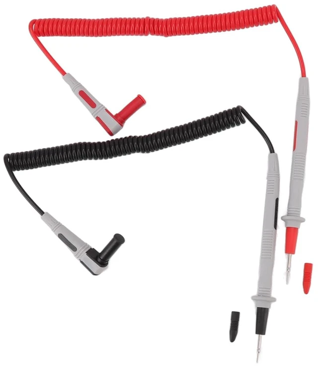 Main image of Digital Multimeter Test Probe Kit 20A 1000V, PU Insulated 56cm Spring Brass Wire Piercing Probes with 3.5mm Universal Socket for Automotive Electrical Circuit Testing