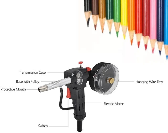 Alt view image 3 of 6 - Spool Gun 200A CO2/180A Mixed Gases Air Cooled Aluminum Welding MIG Welder Accessory with Closed Spool Box for Trailers Cars Boats High Altitude Maintenance (Spool Gun)