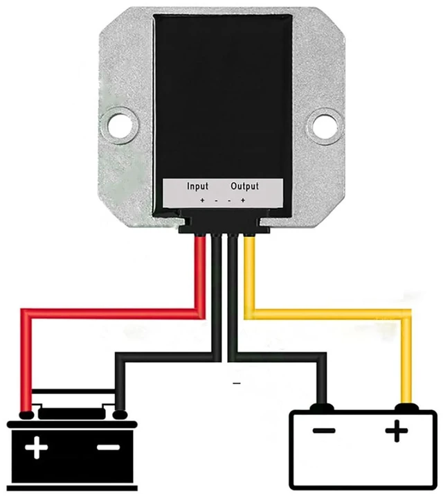 Alt view image 4 of 6 - WALFRONT DC 24V to 12V Step Down Converter, 10A Output