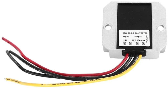 Alt view image 6 of 6 - WALFRONT DC 24V to 12V Step Down Converter, 10A Output