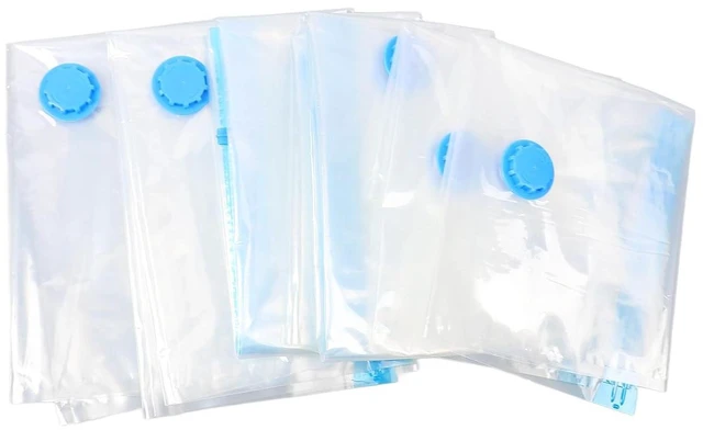 Main image of WALFRONT Compression Storage Bag Set, PE PET Vacuum Compression Bags with