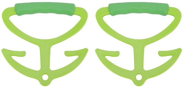 Alt view image 5 of 6 - Walfront Grocery Bag Carrier Handle, ABS Shopping Bag Holder 2 Pack, Soft