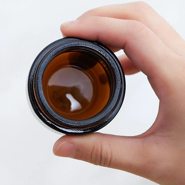 Alt view image 6 of 6 - WALFRONT Glass Cosmetic Jar Cosmetic Container, Light Proof Cream Jar