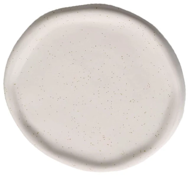 Alt view image 3 of 6 - Walfront Ceramic Jewelry Plate Glossy Jewelry Storage Plate Simple (White