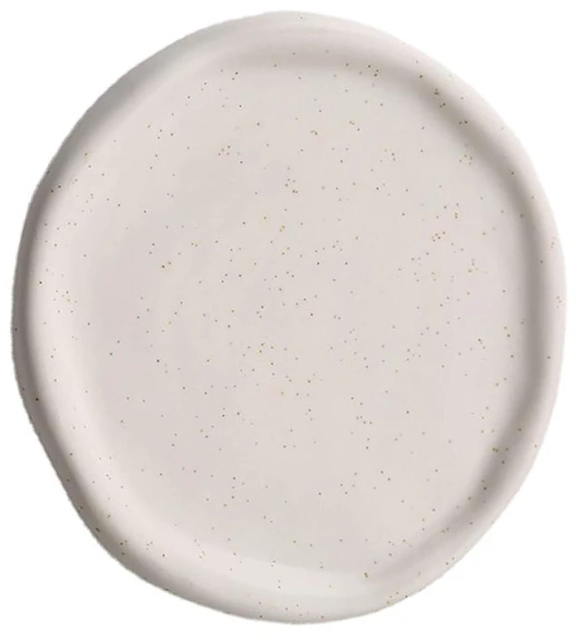 Alt view image 5 of 6 - Walfront Ceramic Jewelry Plate Glossy Jewelry Storage Plate Simple (White