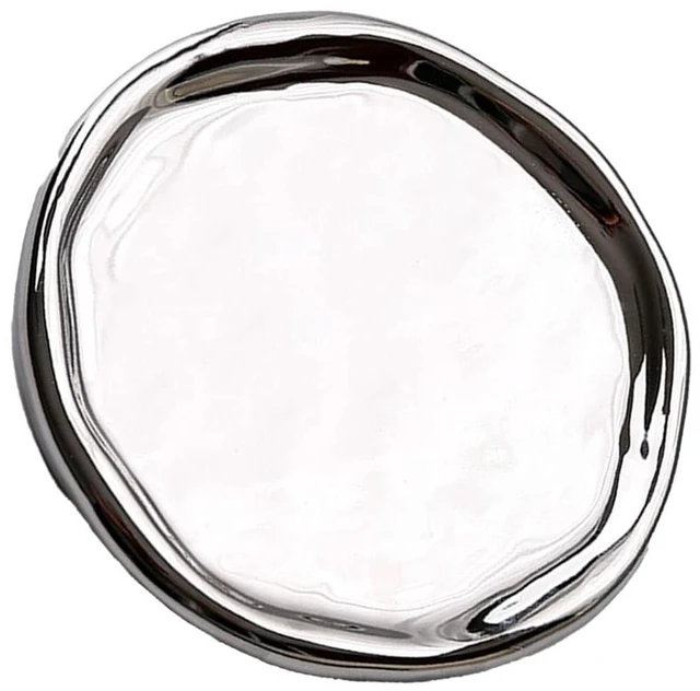 Alt view image 4 of 6 - Walfront Ceramic Jewelry Plate Glossy Jewelry Storage Plate Simple