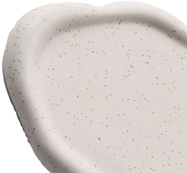 Alt view image 3 of 6 - Walfront Ceramic Jewelry Plate Glossy Jewelry Storage Plate Simple (White