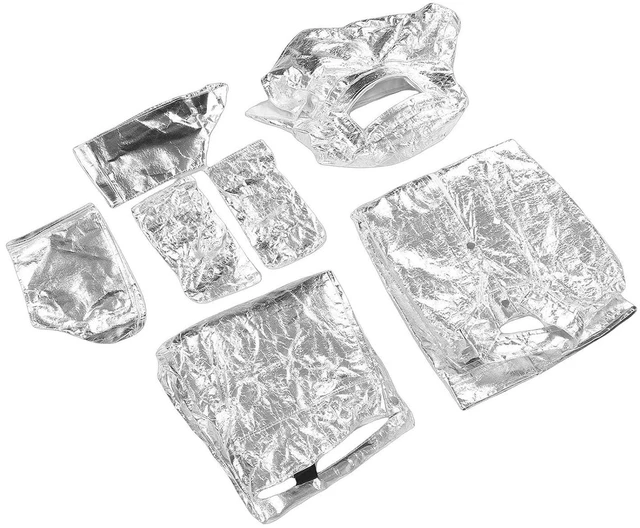 Alt view image 2 of 6 - Walfront Heat Insulated Suit Aluminized Fireproof Clothing 1832 to 2192°F