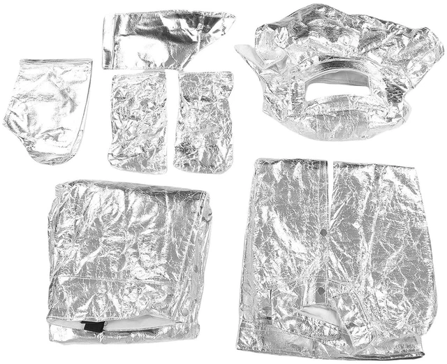 Alt view image 3 of 6 - Walfront Heat Insulated Suit Aluminized Fireproof Clothing 1832 to 2192°F