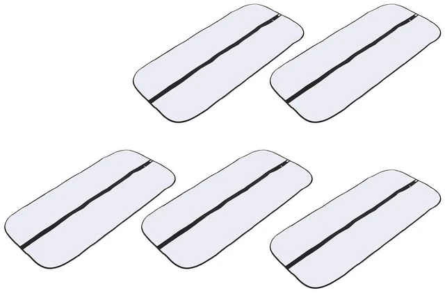 Main image of WALFRONT Clear Garment Bags, Washable Plastic Clothes Covers for Hanging Storage, Zippered Dust Proof Suit Bags 5 Pack 23.6 X 47.2in for Closet Shirts Jackets Sweaters Suits