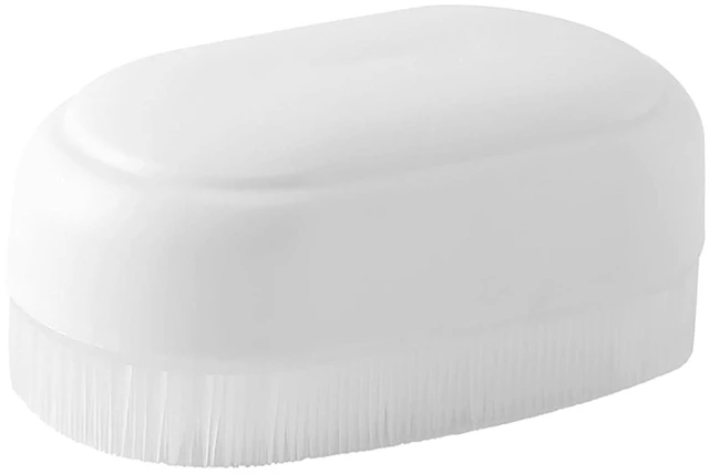 Alt view image 5 of 6 - WALFRONT Shoe Cleaning Brush, Plastic Soft Laundry Scrub Brush 10 X 6 X 4.5 Cm, Grip Handle for Sneaker Boot Fabric Care, for Clothes Floors Bathrooms Household Use