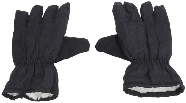 Alt view image 2 of 6 - Walfront 5 Finger Ski Gloves, Thickened Padded Winter Warm Cold Weather Gloves for Snowboarding and Outdoor Activities, Black Color, 2 Pack