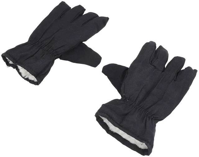 Alt view image 4 of 6 - Walfront 5 Finger Ski Gloves, Thickened Padded Winter Warm Cold Weather Gloves for Snowboarding and Outdoor Activities, Black Color, 2 Pack