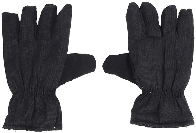 Alt view image 6 of 6 - Walfront 5 Finger Ski Gloves, Thickened Padded Winter Warm Cold Weather Gloves for Snowboarding and Outdoor Activities, Black Color, 2 Pack
