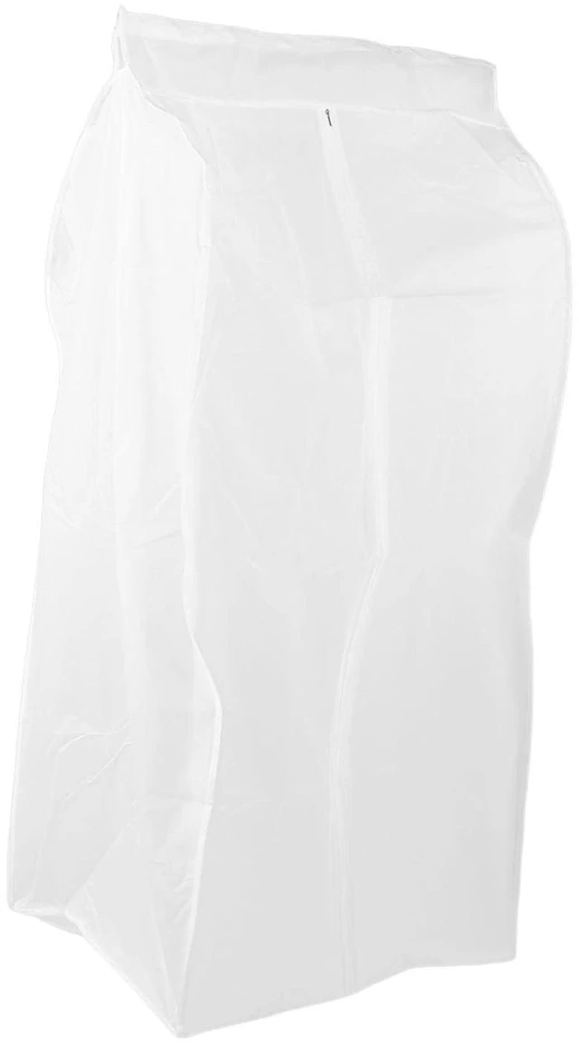 Alt view image 3 of 6 - WALFRONT Translucent Garment Bags PEVA Hanging Clothes Storage Covers 50 X 60 X 120 Cm Dust Proof Breathable Reusable for Closet Wardrobe Travel Suits Dresses Coats
