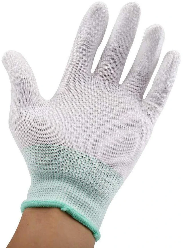 Main image of Walfront Anti Static Gloves PU Coated Fingertip Nylon Fiber Work Gloves