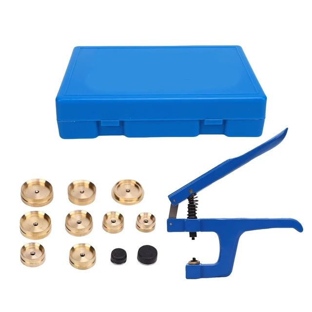 Alt view image 6 of 6 - Walfront Watch Press Set Watch Back Case Repair Tool with 11 Interchangeable Dies and Ergonomic Handle for Battery Replacement and Glass Cover Installation
