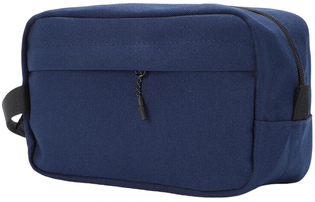 Alt view image 4 of 6 - Walfront Men Toiletry Bag Travel Toiletry Organizer Hanging Storage Bag with Multiple Mesh Pockets Water Nylon for Business Trip Gym Vacation (Dark Blue)