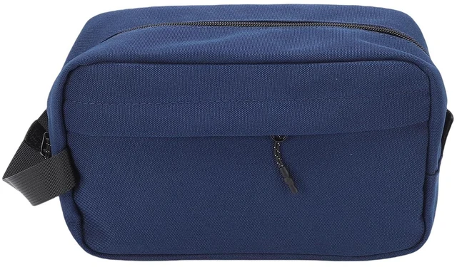 Alt view image 6 of 6 - Walfront Men Toiletry Bag Travel Toiletry Organizer Hanging Storage Bag with Multiple Mesh Pockets Water Nylon for Business Trip Gym Vacation (Dark Blue)