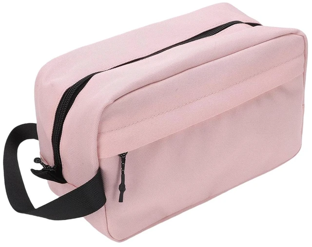 Alt view image 3 of 6 - Walfront Men Toiletry Bag Travel Toiletry Organizer Hanging Storage Bag with Multiple Mesh Pockets Water Nylon for Business Trip Gym Vacation (Pink)