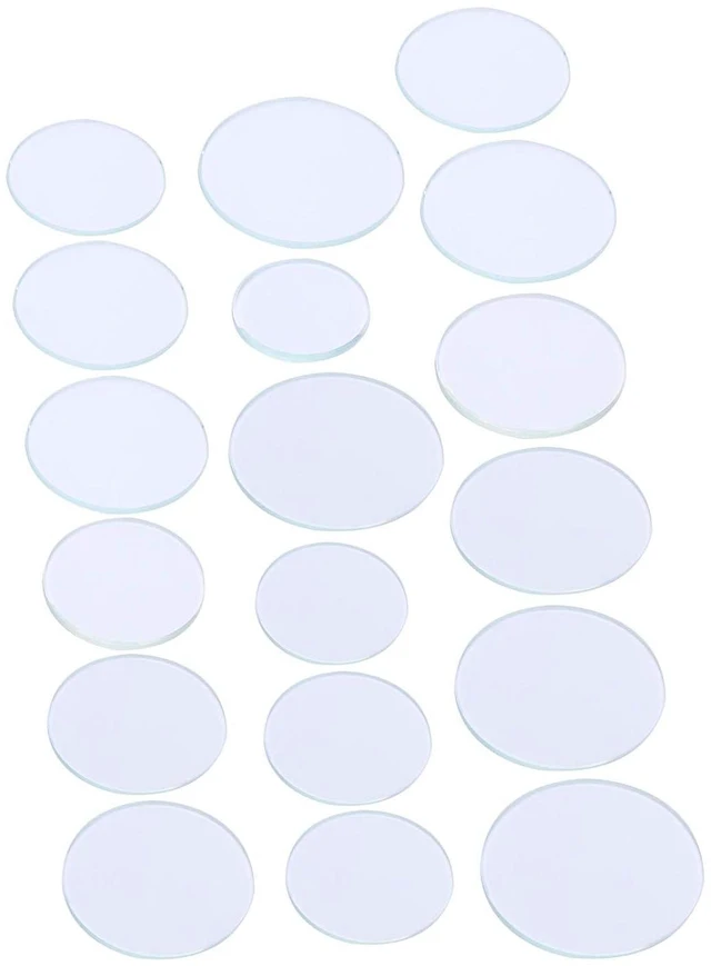 Alt view image 3 of 6 - Walfront Watch Glass Mineral Glass Flat Crystal Lens Set 18Pcs 16 to 24.5mm 1.2mm Thick Transparent Replacement for Watch Repair Replacement and Hobby Users