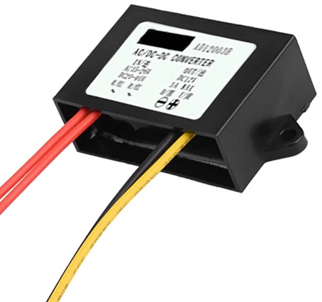 Alt view image 2 of 6 - WALFRONT AC24V to DC12V Power Supply Converter, Potting Voltage Regulator Module 3A 36W 95 Percent Efficiency Overcurrent Protection for Car Audio LED Display Motor Fan Solar Panel