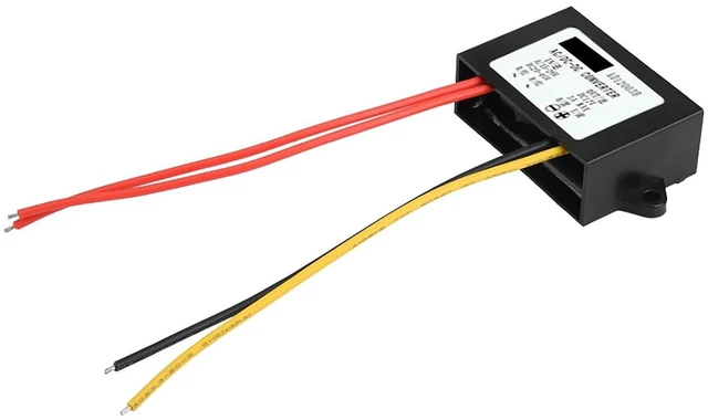Alt view image 3 of 6 - WALFRONT AC24V to DC12V Power Supply Converter, Potting Voltage Regulator Module 3A 36W 95 Percent Efficiency Overcurrent Protection for Car Audio LED Display Motor Fan Solar Panel