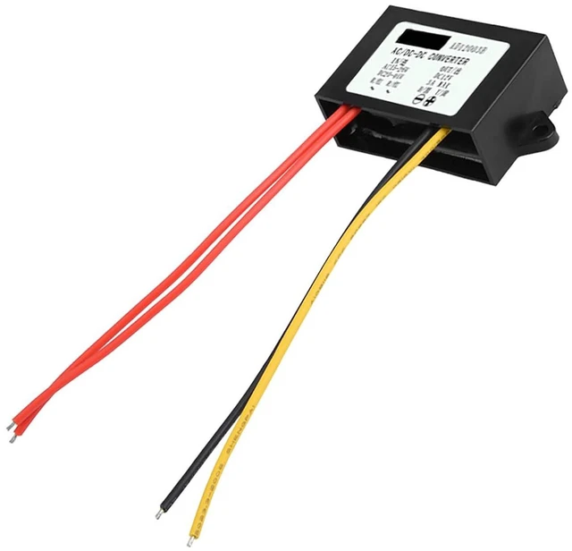 Alt view image 6 of 6 - WALFRONT AC24V to DC12V Power Supply Converter, Potting Voltage Regulator Module 3A 36W 95 Percent Efficiency Overcurrent Protection for Car Audio LED Display Motor Fan Solar Panel