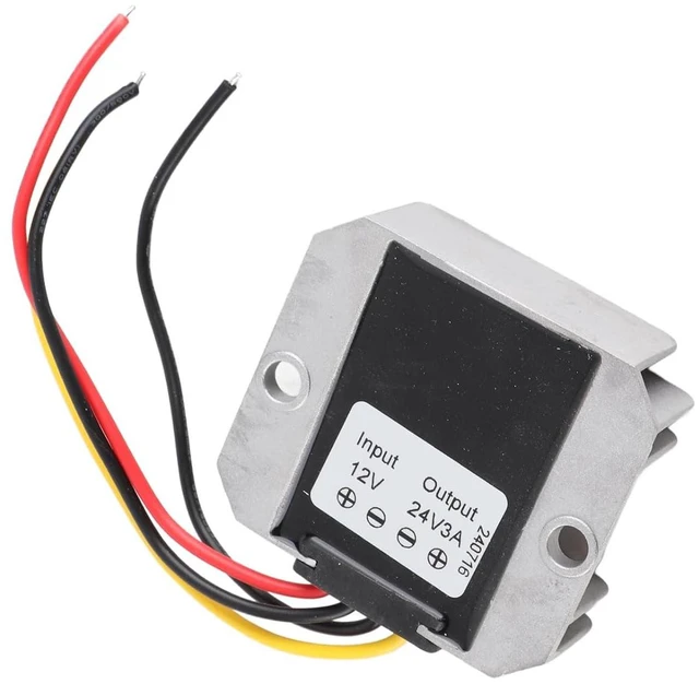 Main image of WALFRONT DC DC Boost Converter 12V to 24V, IP68 Potting Voltage Step Up Module 3A 72W with 94% Efficiency, Over Current Protection, Shock Power Supply for Car LED Display Motor