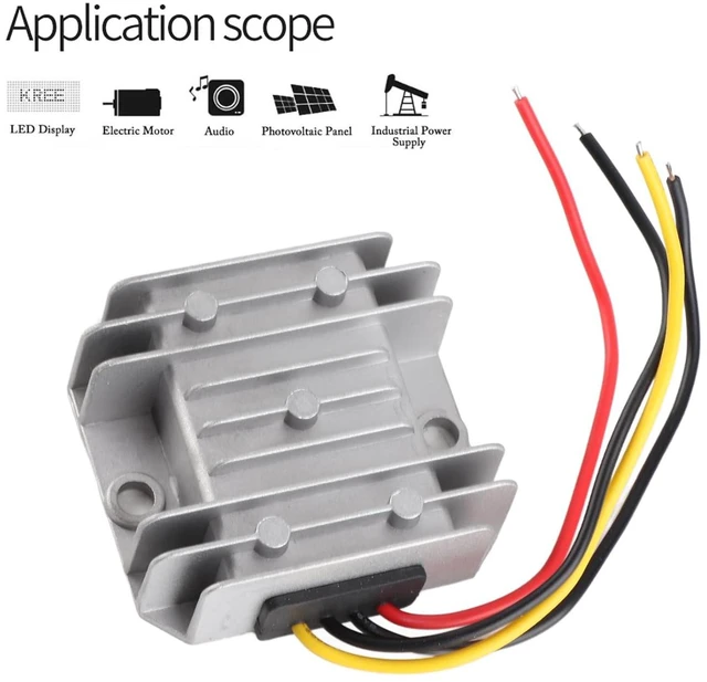 Alt view image 2 of 4 - WALFRONT DC DC Boost Converter 12V to 24V, IP68 Potting Voltage Step Up Module 3A 72W with 94% Efficiency, Over Current Protection, Shock Power Supply for Car LED Display Motor