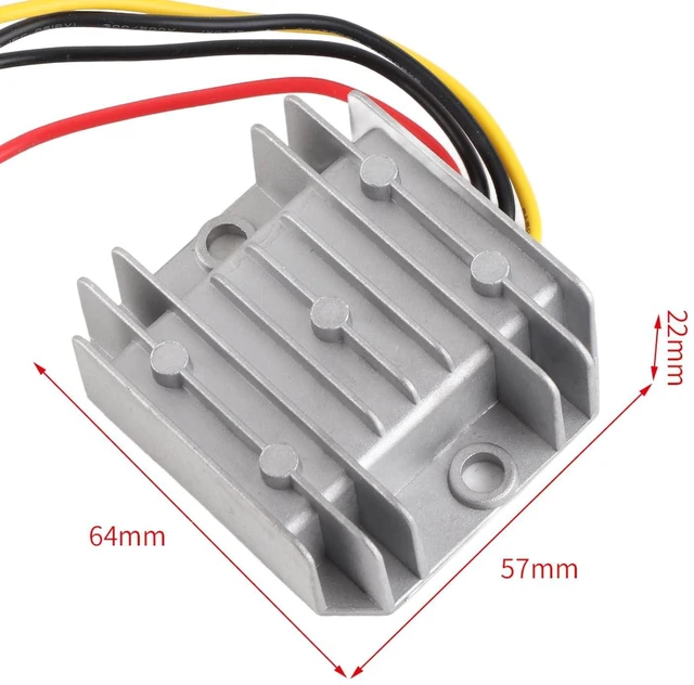 Alt view image 3 of 4 - WALFRONT DC DC Boost Converter 12V to 24V, IP68 Potting Voltage Step Up Module 3A 72W with 94% Efficiency, Over Current Protection, Shock Power Supply for Car LED Display Motor