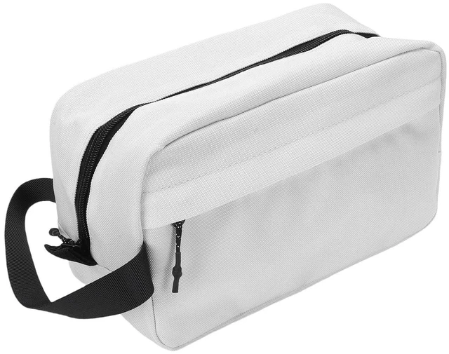 Alt view image 4 of 6 - Walfront Men Toiletry Bag Travel Toiletry Organizer Hanging Storage Bag with Multiple Mesh Pockets Water Nylon for Business Trip Gym Vacation (White)
