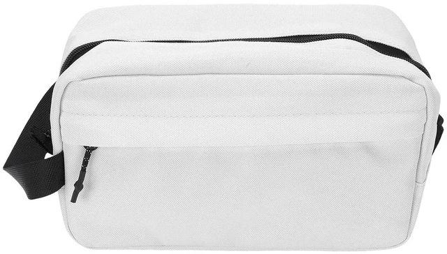 Alt view image 6 of 6 - Walfront Men Toiletry Bag Travel Toiletry Organizer Hanging Storage Bag with Multiple Mesh Pockets Water Nylon for Business Trip Gym Vacation (White)