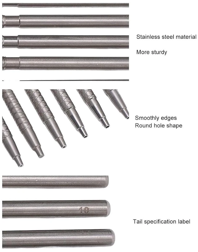 Alt view image 4 of 6 - Walfront 10Pcs Watch Hand Setting Tool Stainless Steel Hands Presser for Watch Repair Tool Watchmaker Repair