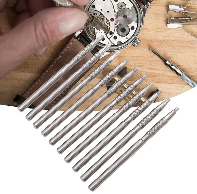 Alt view image 6 of 6 - Walfront 10Pcs Watch Hand Setting Tool Stainless Steel Hands Presser for Watch Repair Tool Watchmaker Repair