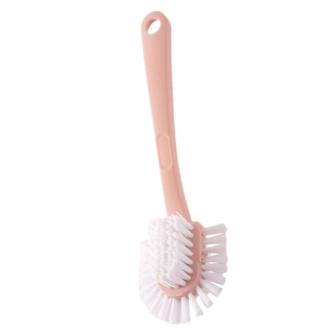 Alt view image 2 of 6 - WALFRONT Shoe Brush, Double Sided Scrubbing with Long Handle, Soft and Hard for Household Cleaning