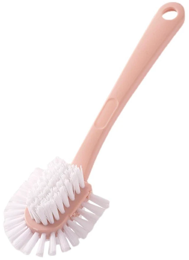 Alt view image 5 of 6 - WALFRONT Shoe Brush, Double Sided Scrubbing with Long Handle, Soft and Hard for Household Cleaning