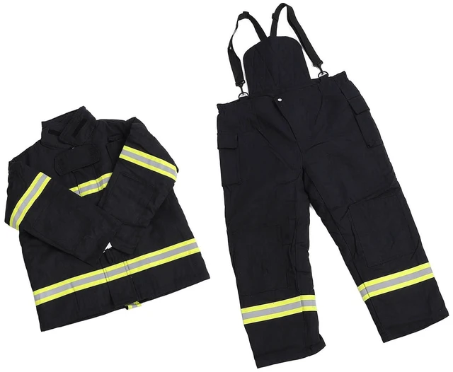Alt view image 5 of 6 - Walfront Fire Resistance Safety Suit High Visibility Safety Suit with Reflective Strips