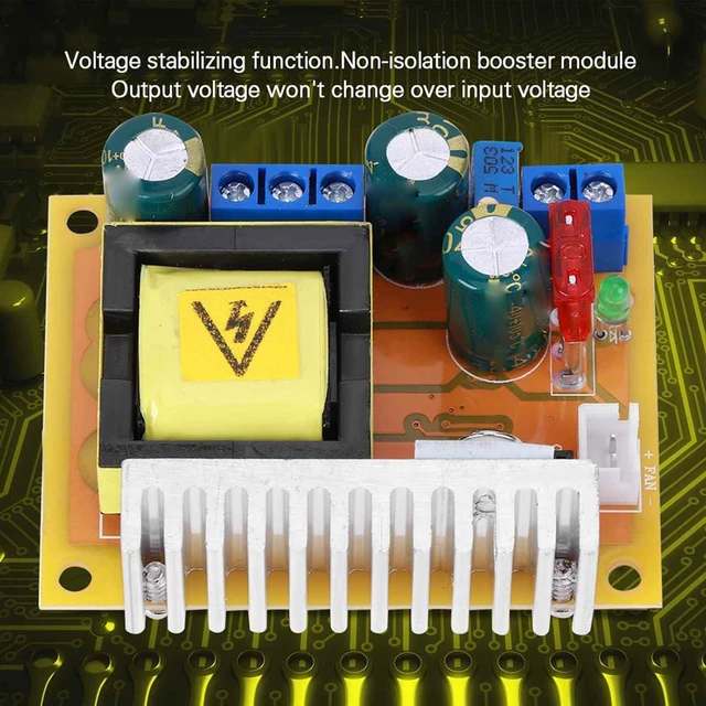 Alt view image 4 of 6 - WALFRONT 2Pcs DC to DC High Voltage Boost Converter Step Up Voltage Regulator Capacitor Charging Power Supply Module