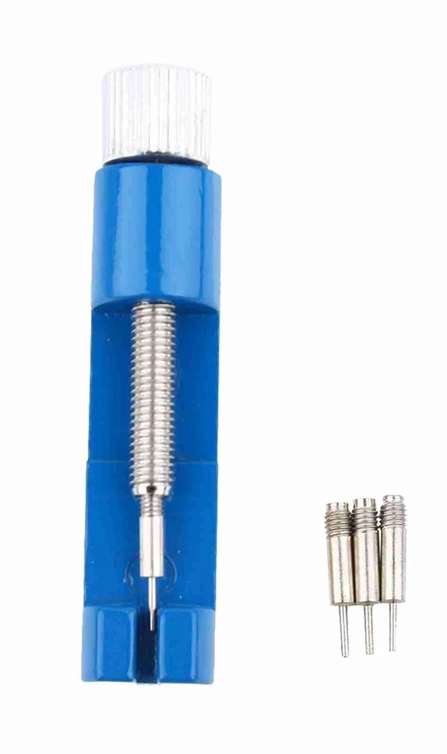 Alt view image 5 of 6 - WALFRONT Watch Link Removal Tool Kit, Metal Watch Band Adjuster with Extra Pins for DIY Bracelet Sizing and Repair, Compact 2.6in Tool for Home Use
