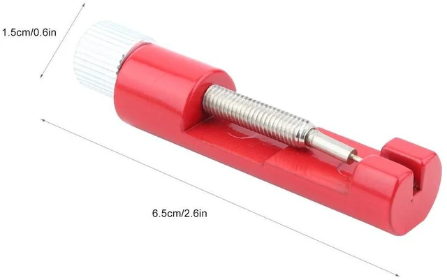 Alt view image 2 of 6 - WALFRONT Watch Link Removal Tool Kit, Metal Watch Band Adjuster with Extra Pins for DIY Bracelet Sizing and Repair, Compact 2.6in Tool for Home Use