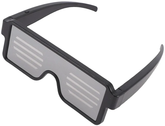 Alt view image 3 of 6 - Walfront USB Rechargeable LED Glowing Glasses with 11 Dynamic Flashing Neon Light Patterns for Halloween Christmas Parties Adult and Kids Costume Accessories