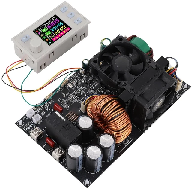 Main image of WALFRONT Adjustable Voltage Regulator DC Converter, ABS Material 6250W Power Supply Module with Panel Display for LED Driver Lab Use