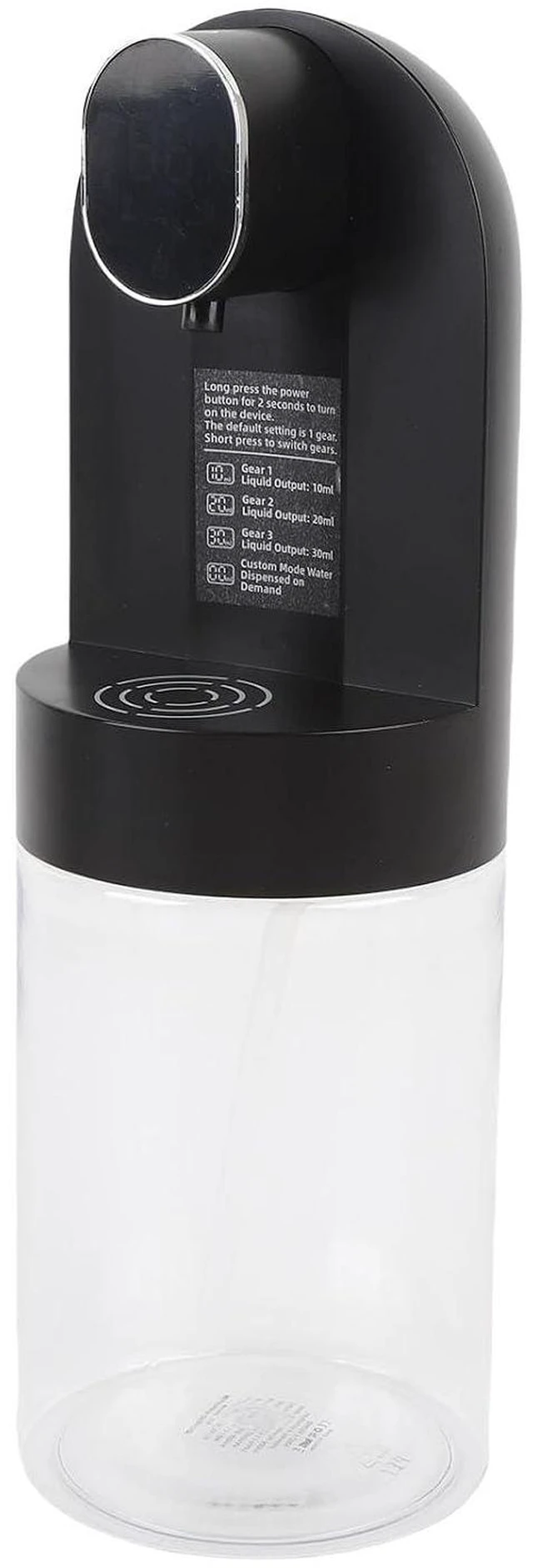 Alt view image 2 of 6 - WALFRONT Dispenser LED Display 600ml USB Rechargable Smart Sensor Electric Pump for Bathroom Wall Mounted All Age Groups