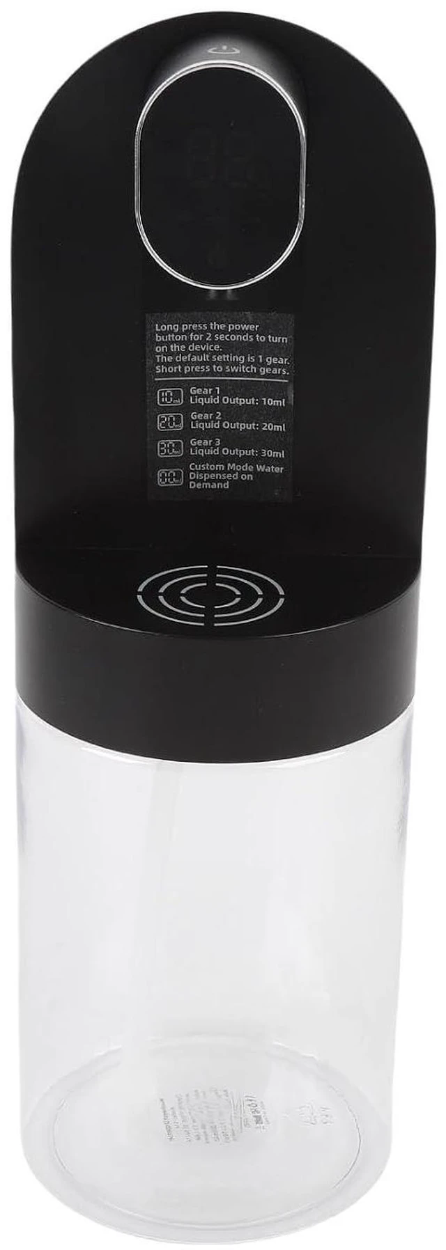Alt view image 3 of 6 - WALFRONT Dispenser LED Display 600ml USB Rechargable Smart Sensor Electric Pump for Bathroom Wall Mounted All Age Groups