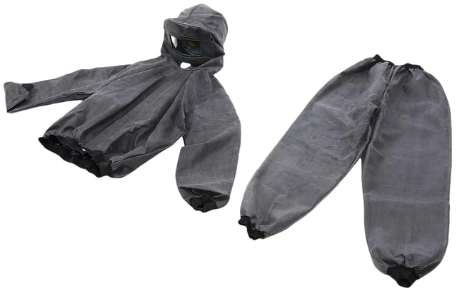 Alt view image 3 of 6 - WALFRONT Protective Sandblasting Suit, Rubber Cloth, Full Body Water Proof Overalls with Arc Shaped Design for Construction and Outdoor Work